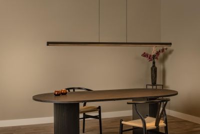 Lucide FELSTED - Pendant light - LED Dim. - CCT - 1x28W 2200K/4000K - Black - Vibes